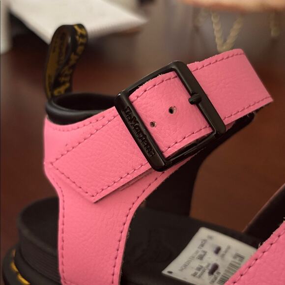 Dr. Martens Women's Pink Blaire Quad Athena Leather Platform Sandals Size 8 - Picture 8 of 13